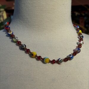 Vintage Glass Beaded Necklace